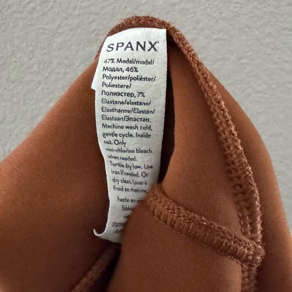 Spanx Air Essentials Wide Leg Pant Womens Large Tall Butterscotch Casual Comfy - Picture 12 of 13
